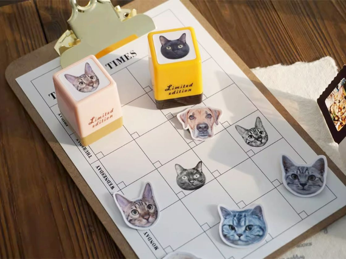 Custom Self-Inking Stamps From Photo｜Pet Head｜Logo