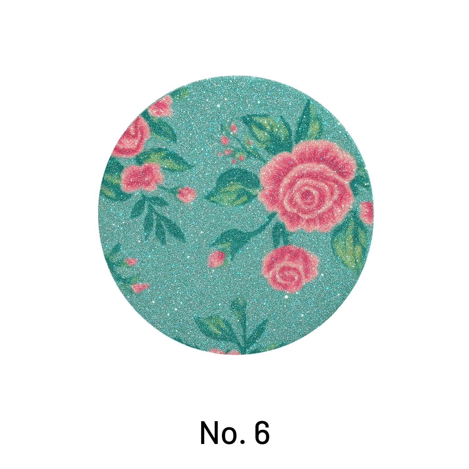 Colorful Pattern Frosted Glitter PaperNo. 6