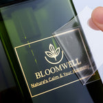 Custom 3D Metallic Business Logo Self-Adhesive Transfer Stickers 1