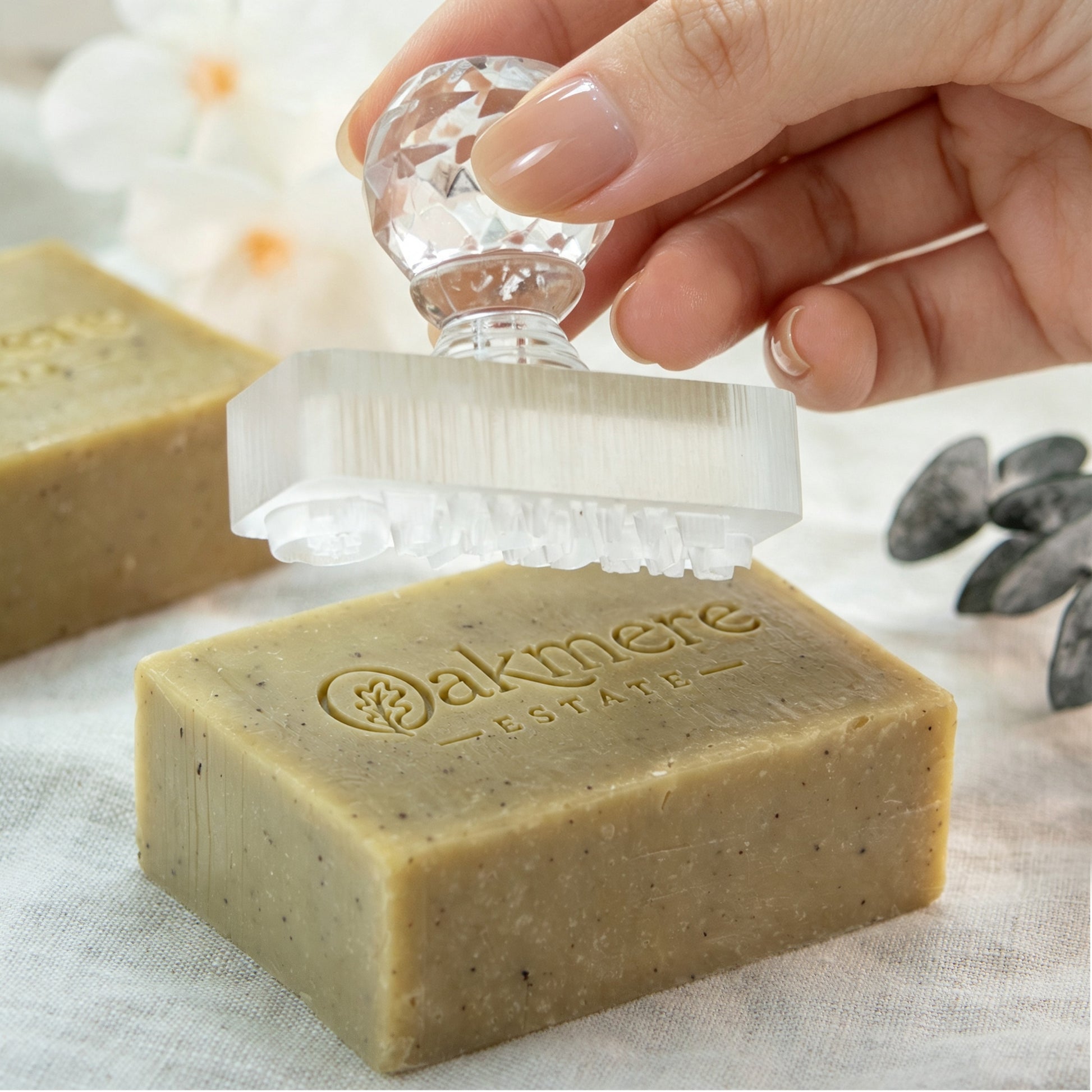 Custom Acrylic Stamp for Soap & Pottery with Your Logo : Artwork3