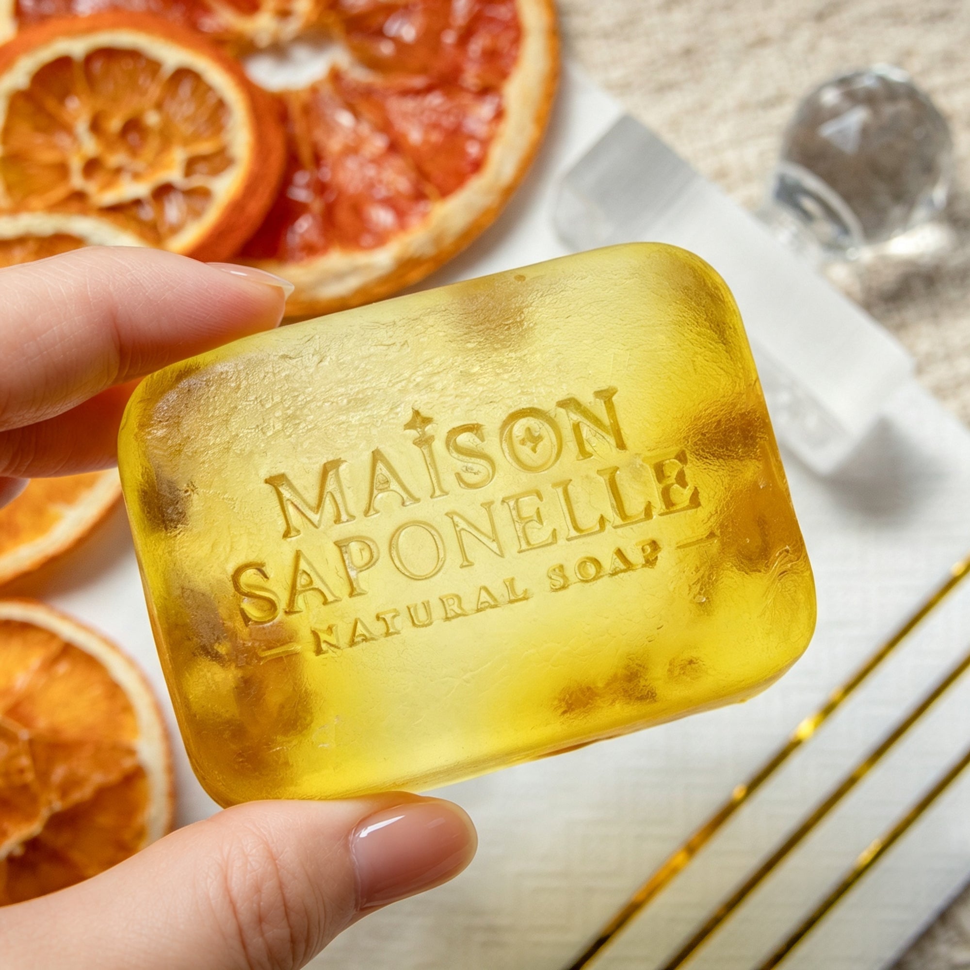 Custom Acrylic Stamp for Soap & Pottery with Your Logo : Artwork41