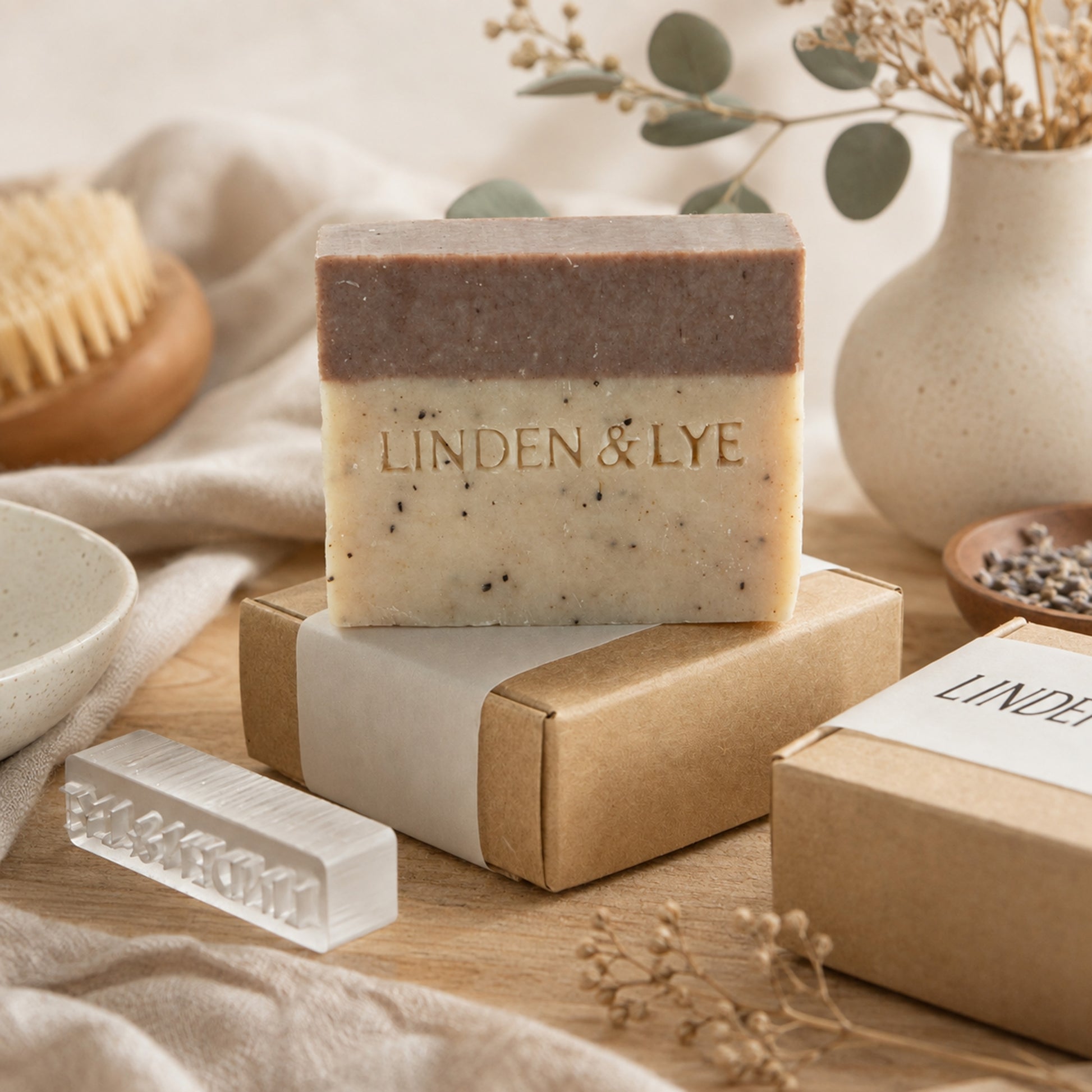 Custom Acrylic Stamp for Soap & Pottery with Your Logo : Artwork8