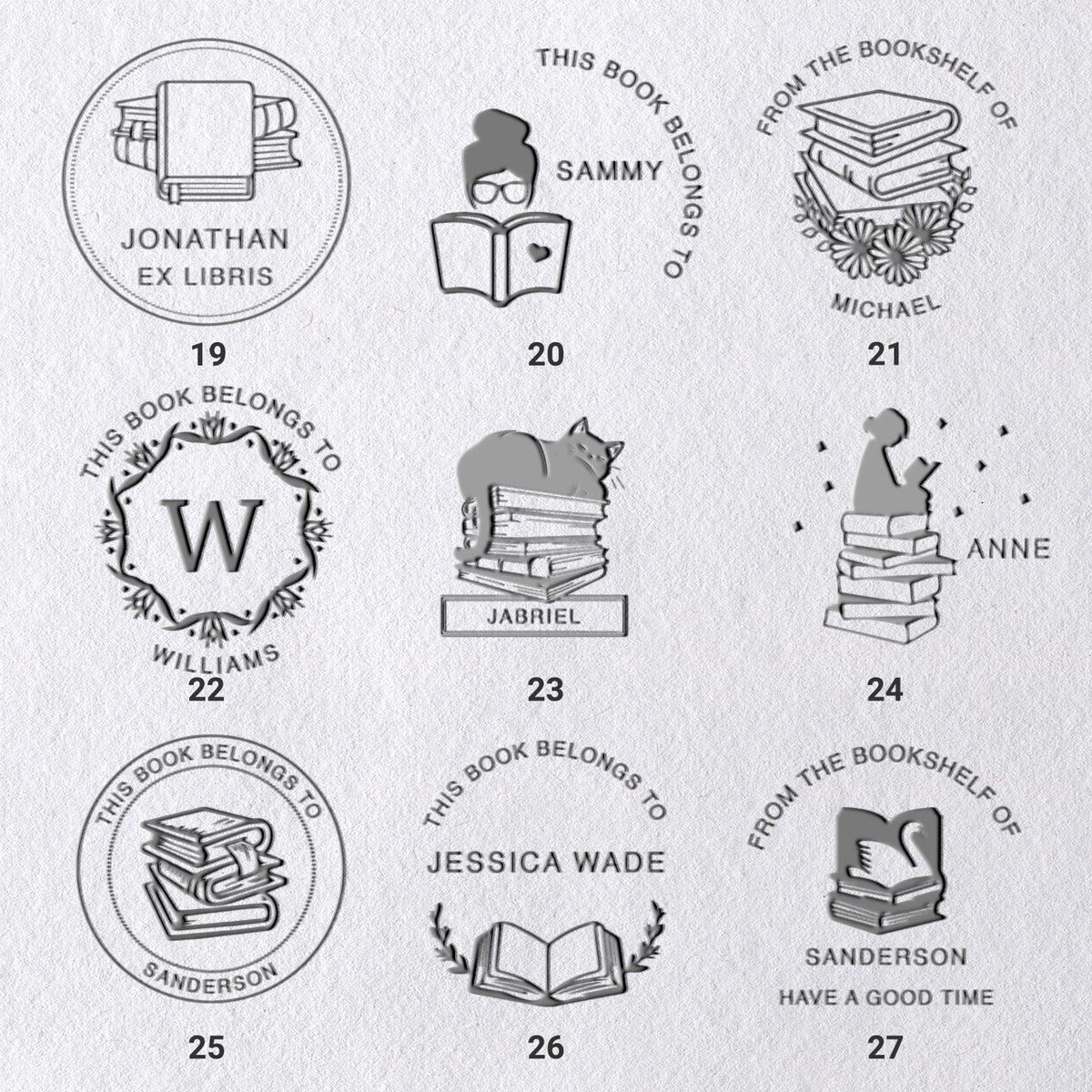 Custom Book Embosser (27 Designs)3