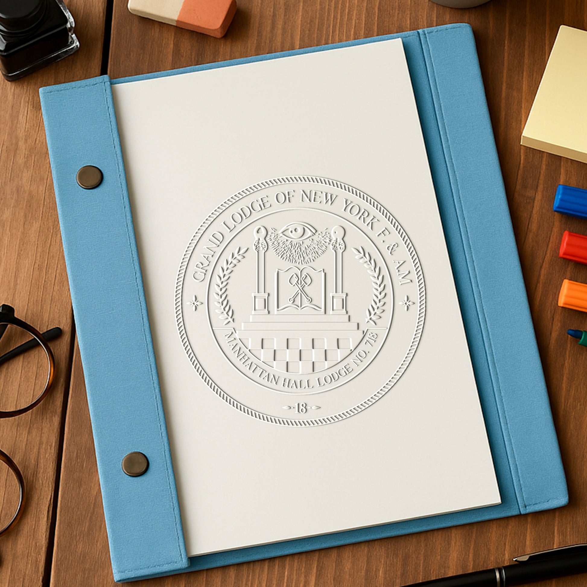 Custom Design Desktop Embossers with Your Artwork - 52mm Large Edition - Stamprints121