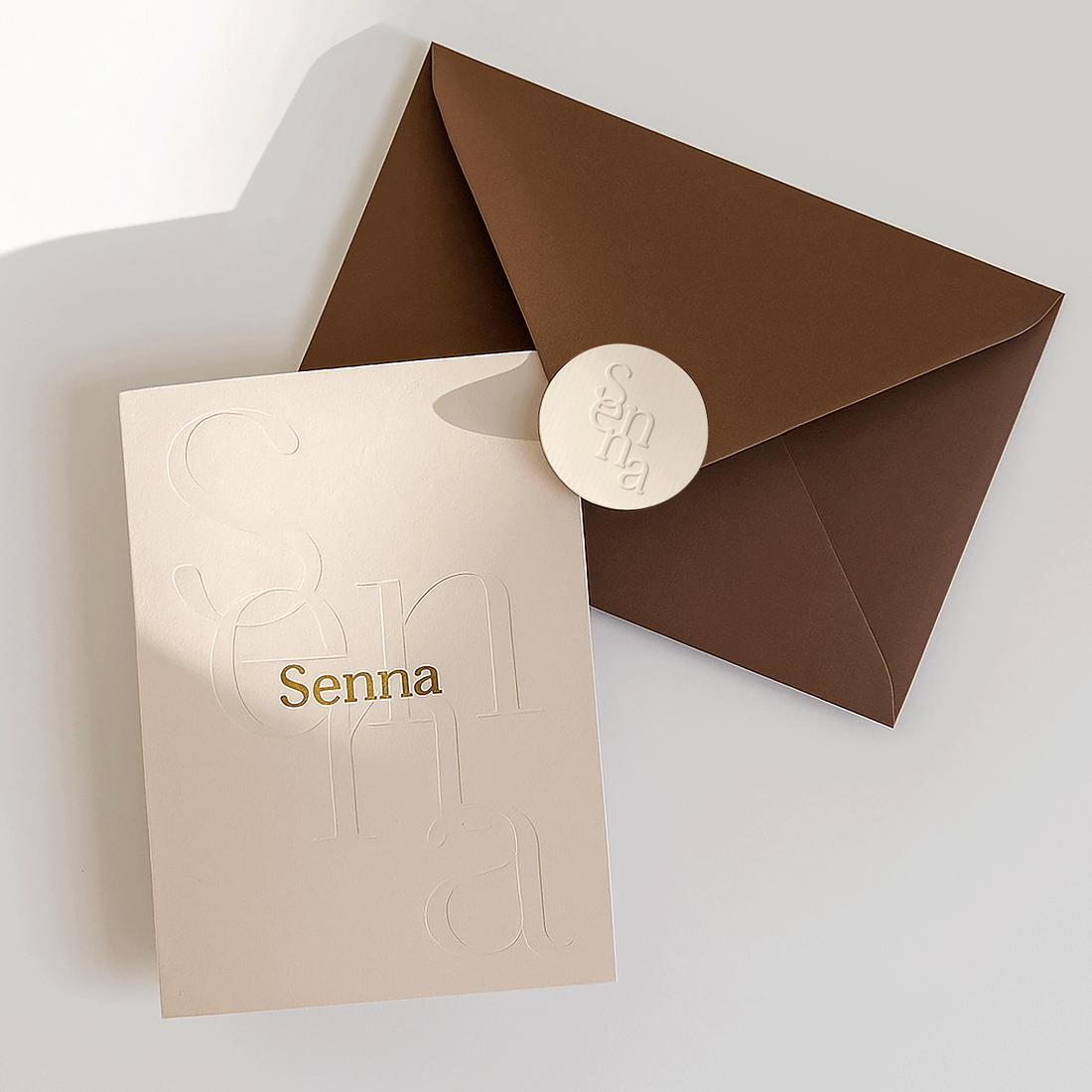  Custom Embossed Textured Sticker envelope