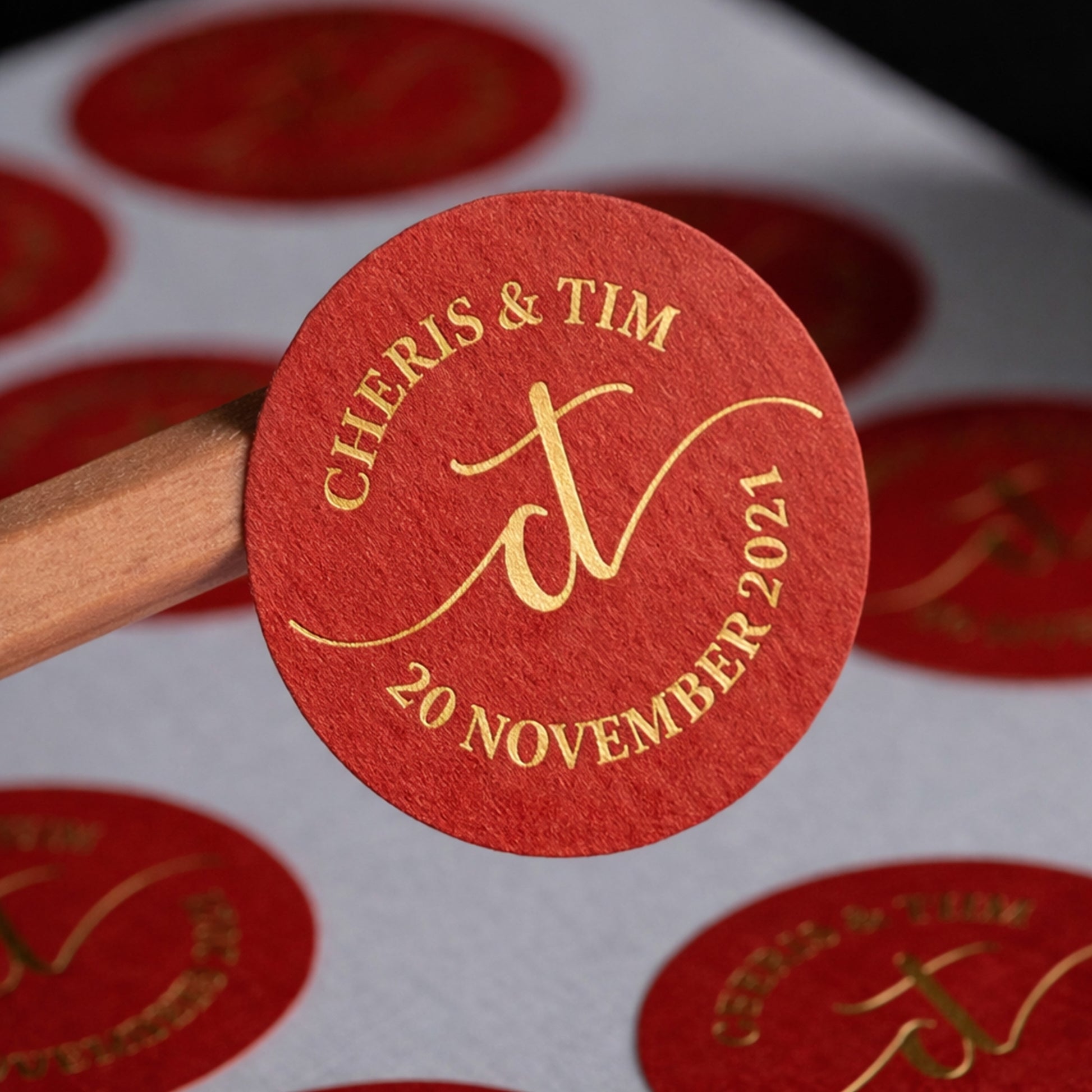 Custom Gold Foil Stickers11