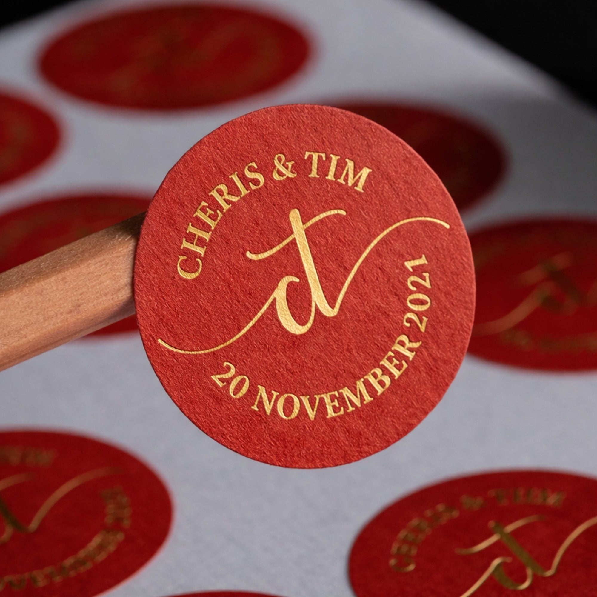 Custom Gold Foil Stickers11