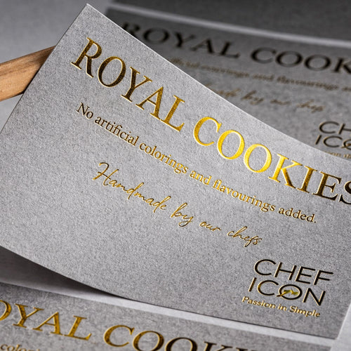 Gold Foil Textured Paper Labels
