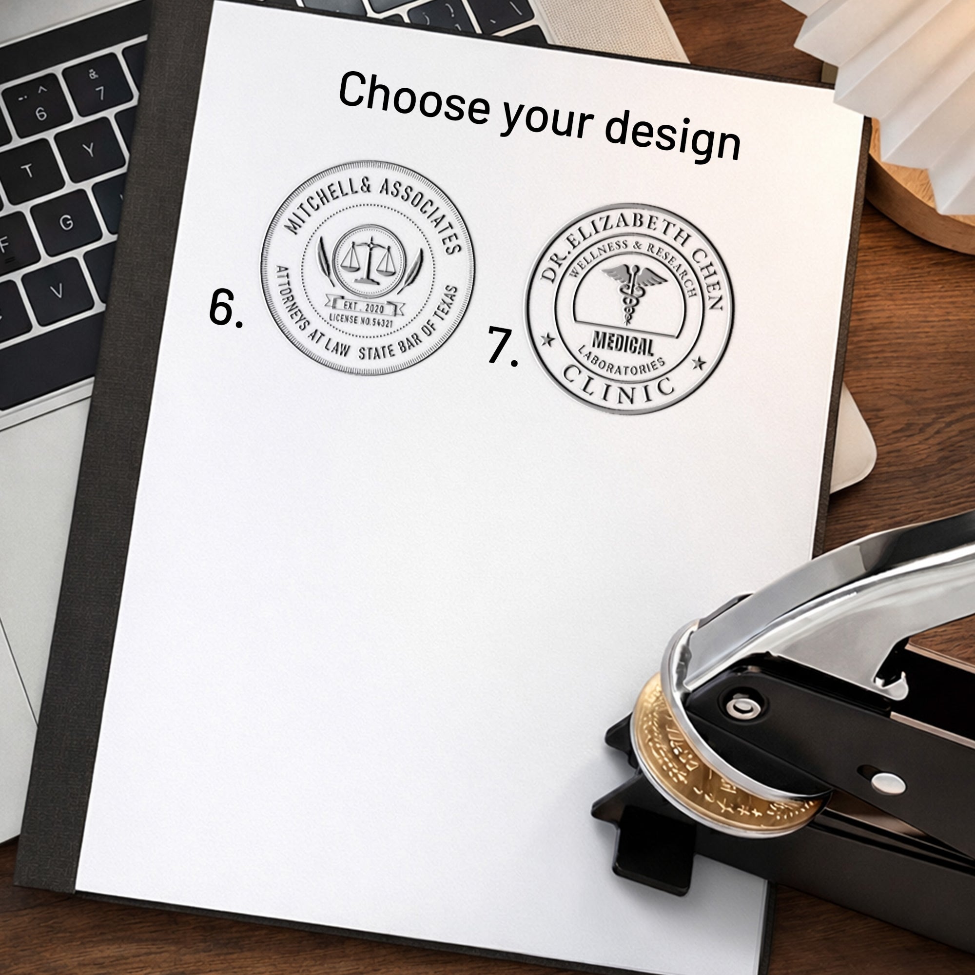 Custom Industry Official Seal Desktop Embosser7