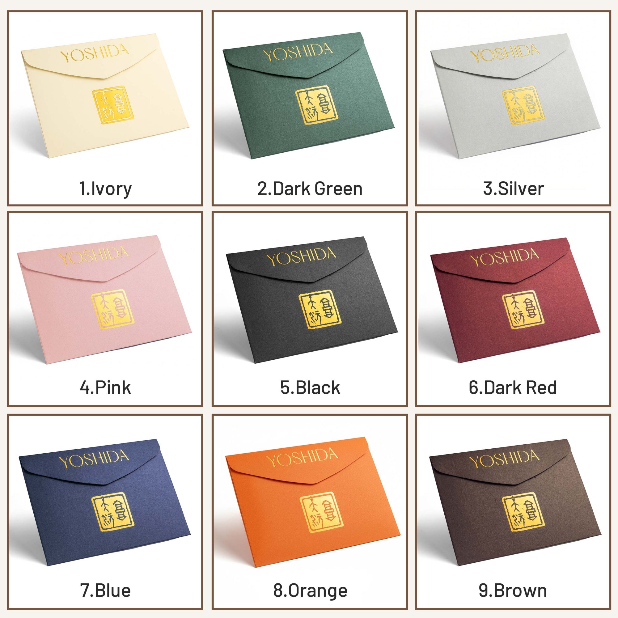Custom Luxury Foil Stamped Pearlescent Envelopes