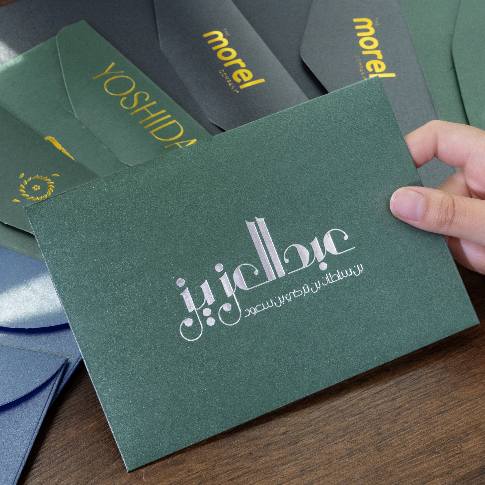 Custom business foil-stamped envelopes