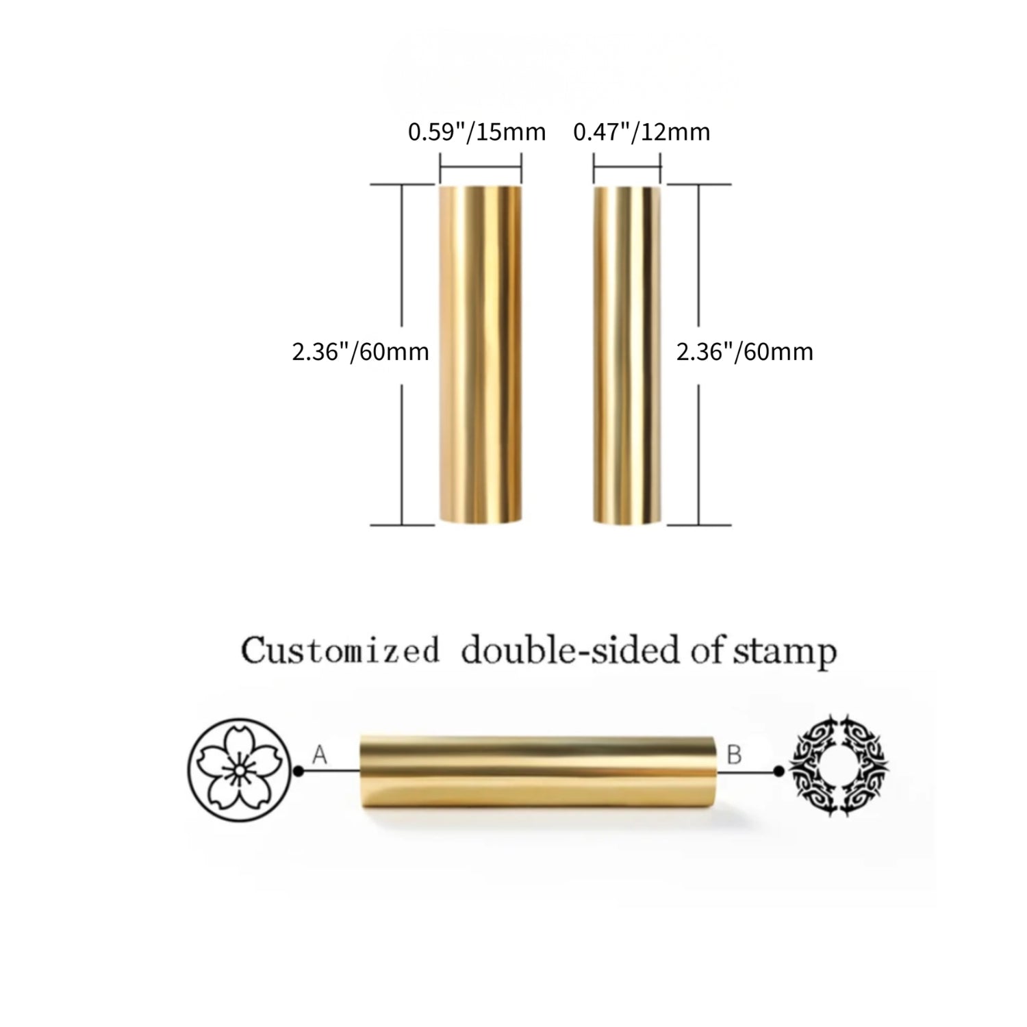 Custom Mini Double-Sided Wax Seal Stamp10