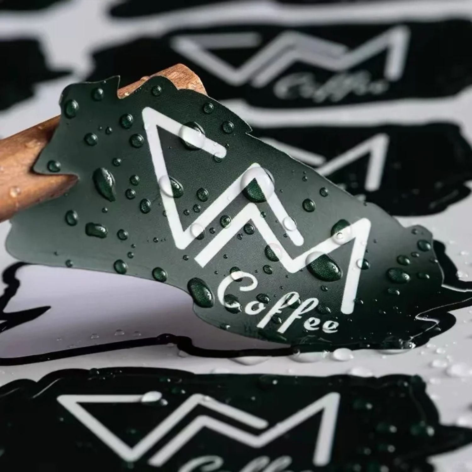 Custom Premium Waterproof PVC Stickers with Clear Laminate & Die-Cut - Elegant Branding Labels3