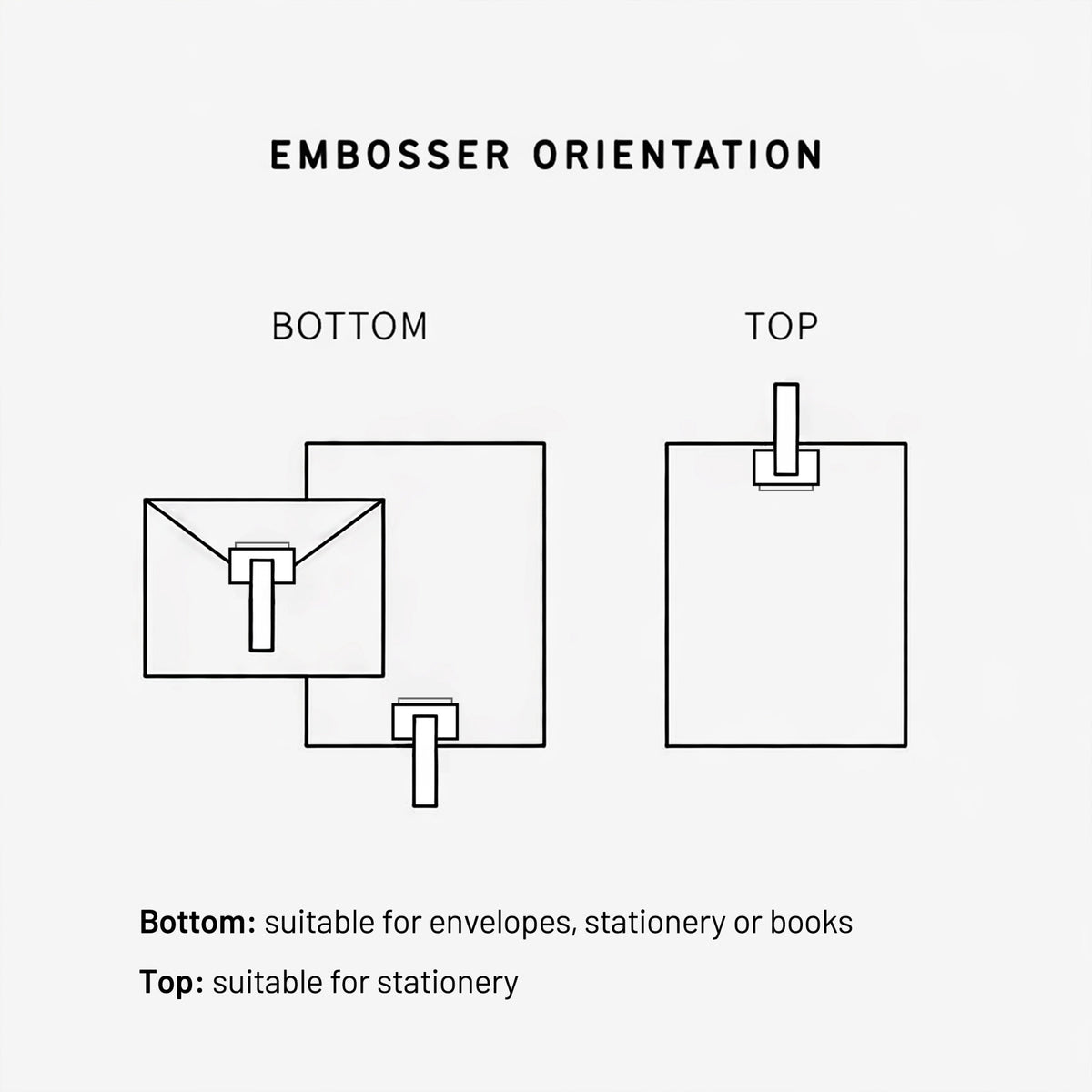 Embosser Small Rectangle Custom Rectangle Embosser | Personalized Business & Envelope Seal ...