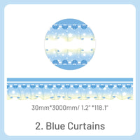 2. Blue Curtains