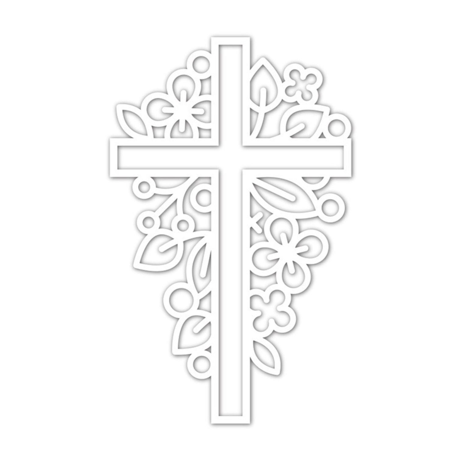 Easter Cross Wreath Carbon Steel Crafting Dies Scrapbooking Die-Cuts4