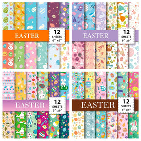 Easter Garden Digital Pattern Papers Set1