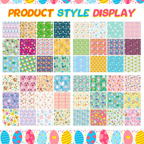 Easter Garden Digital Pattern Papers Set3