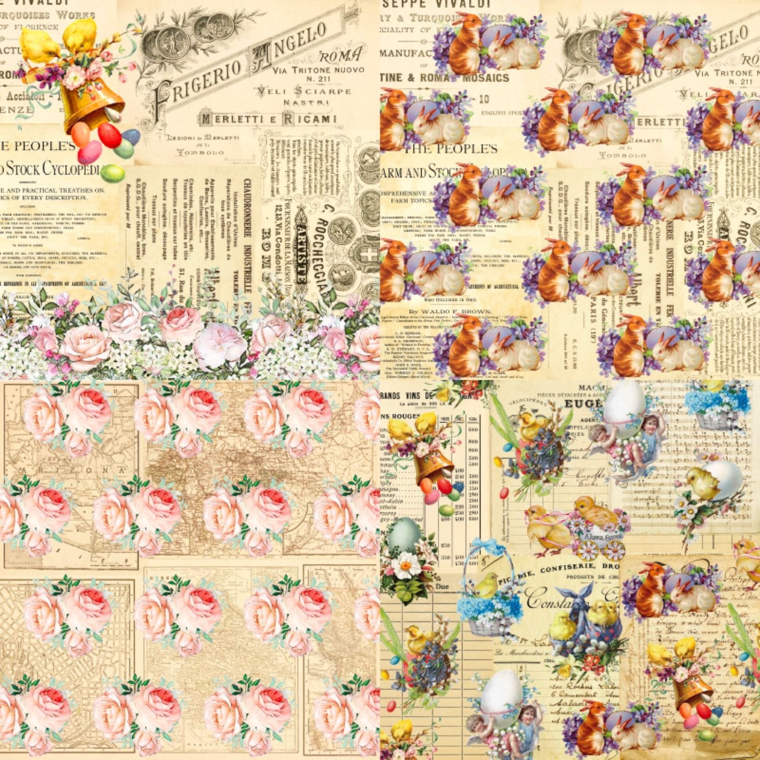 Easter Heritage Scrapbooking Papers2
