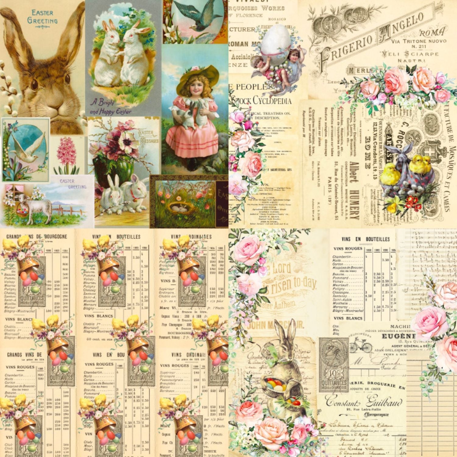 Easter Heritage Scrapbooking Papers3