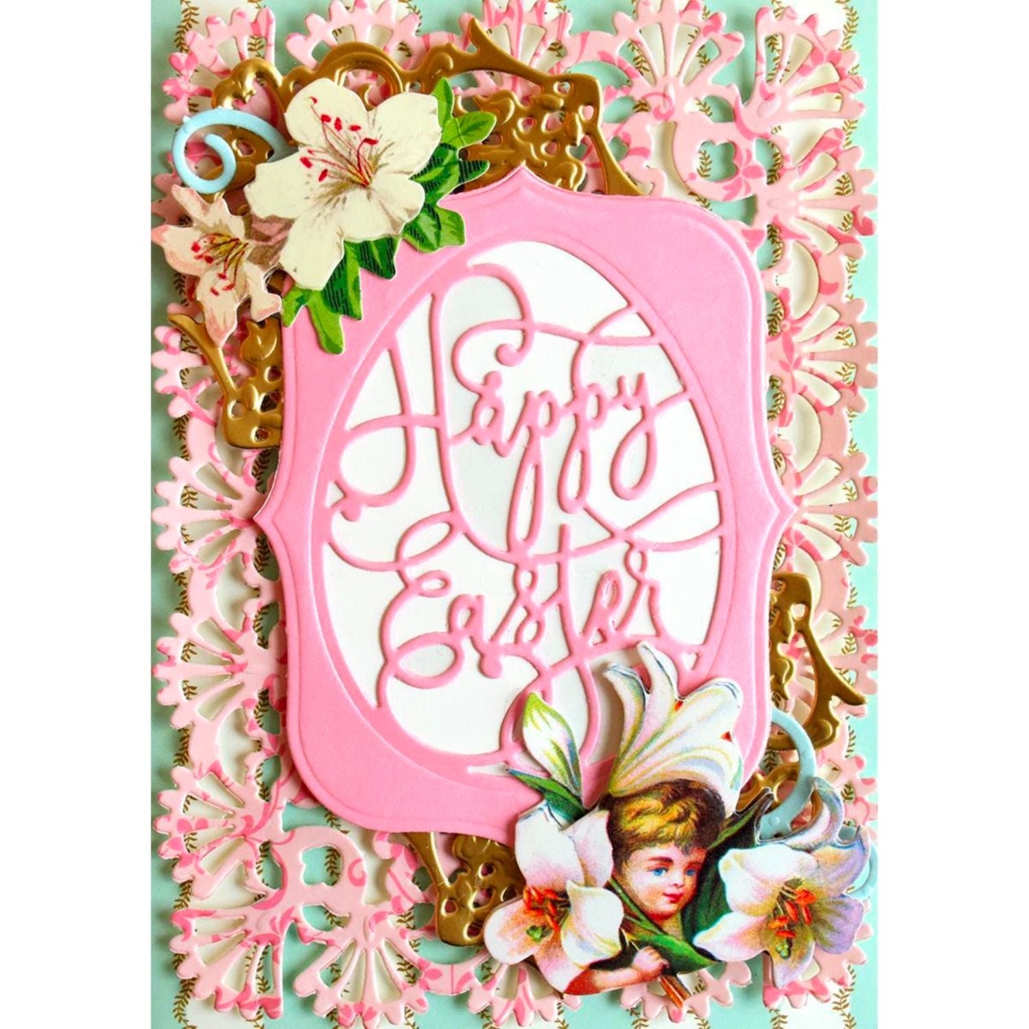 Elegant Easter Egg Carbon Steel Crafting Dies Scrapbooking Die-Cuts2