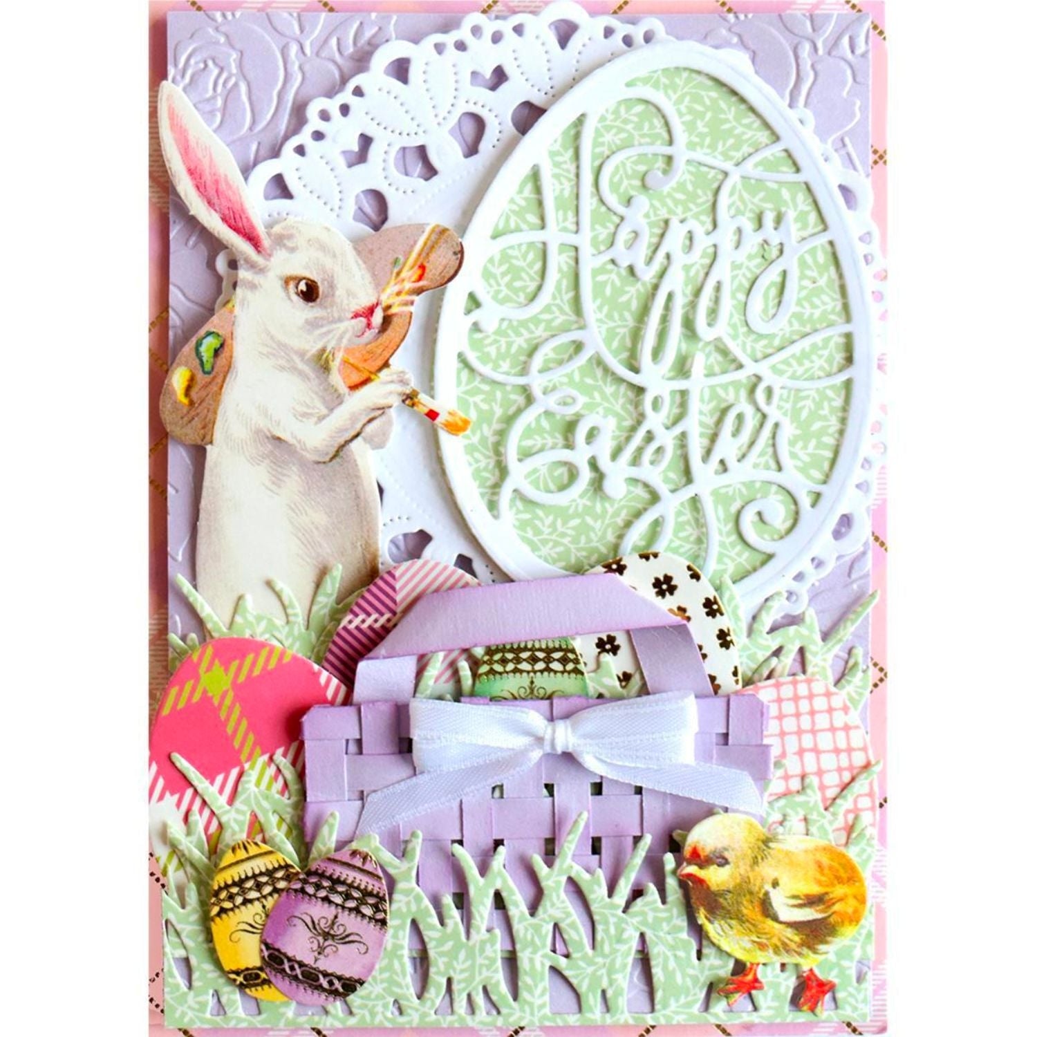 Elegant Easter Egg Carbon Steel Crafting Dies Scrapbooking Die-Cuts3