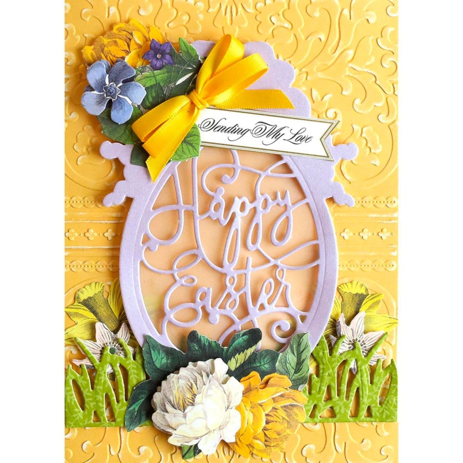 Elegant Easter Egg Carbon Steel Crafting Dies Scrapbooking Die-Cuts4