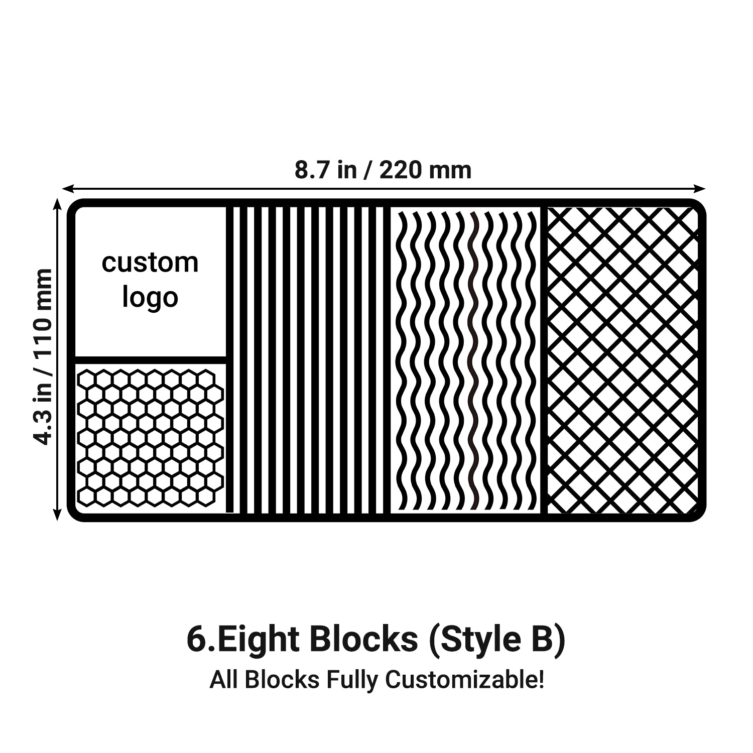 Fully Customizable Extra-Large Thick Brass Ice Plate6
