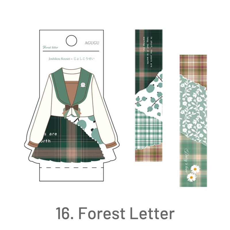 JK Uniform Plaid Washi Tape16