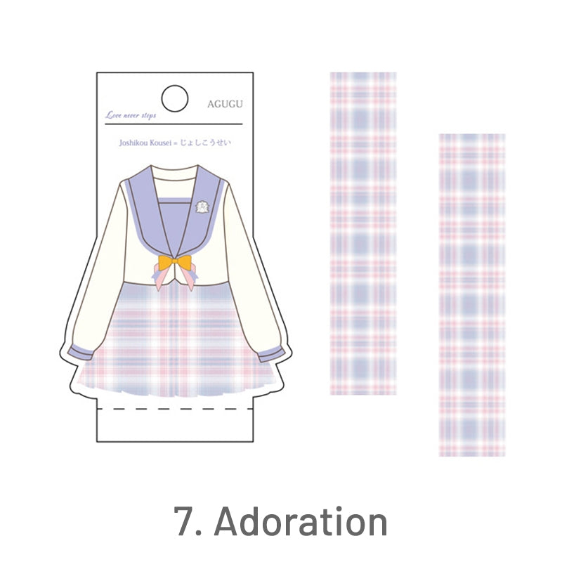 JK Uniform Plaid Washi Tape7