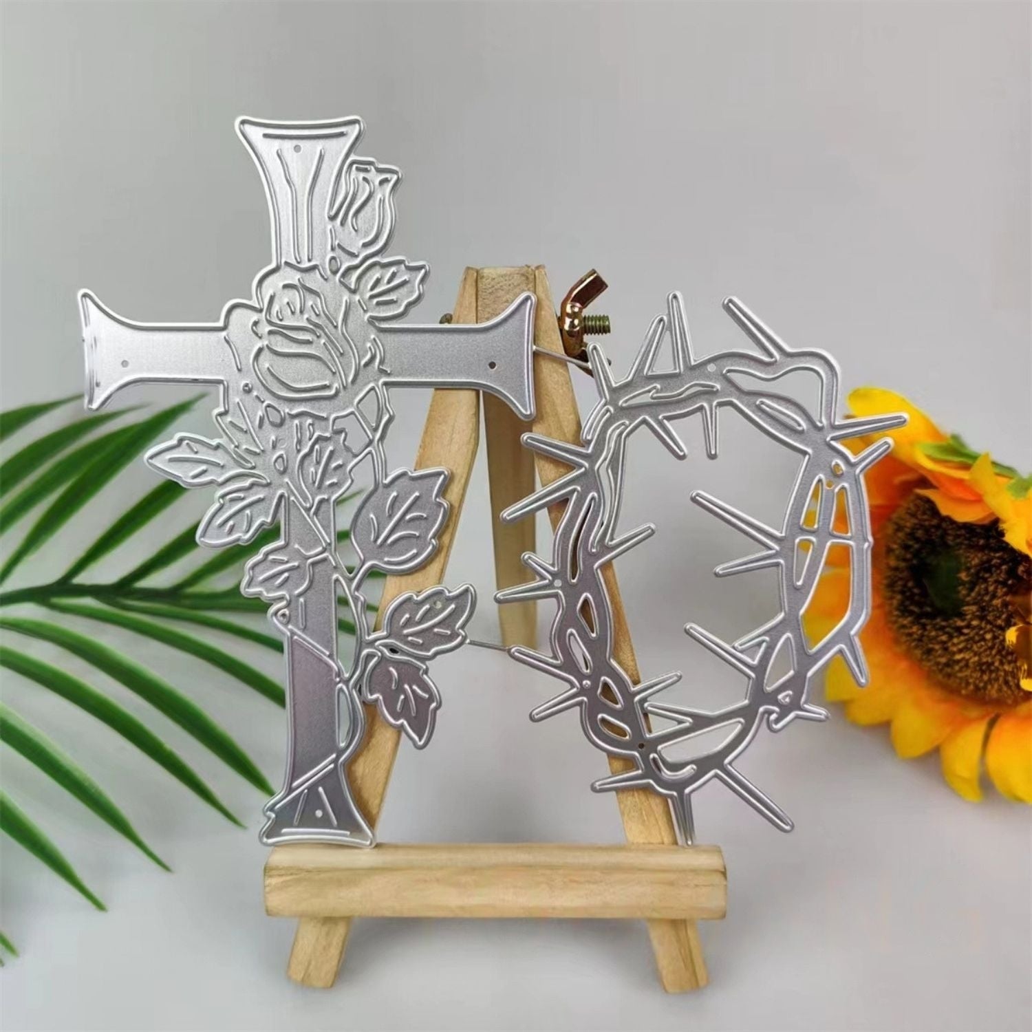 Sacred Cross with Rose Carbon Steel Crafting Dies Scrapbooking Die-Cuts5