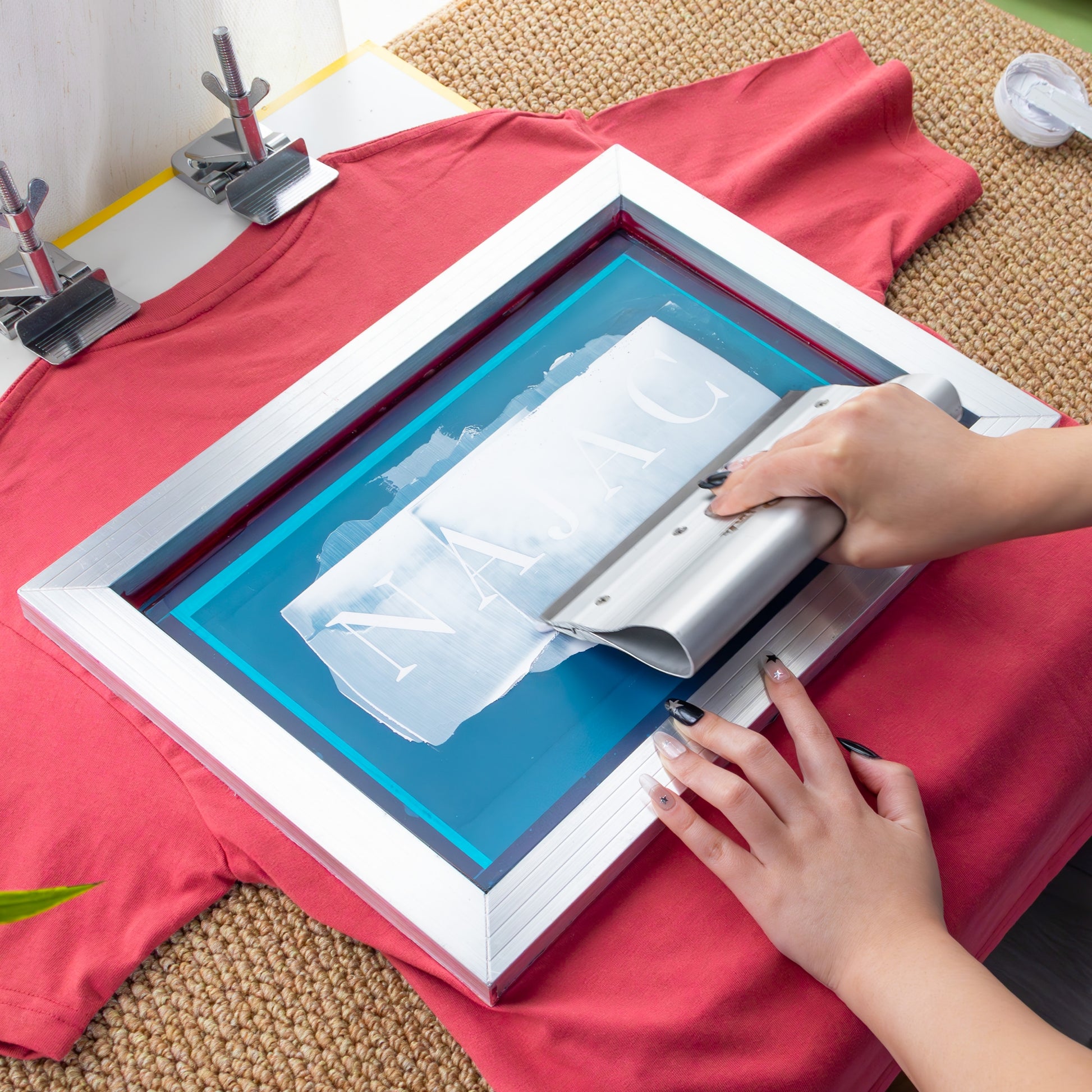 Screen Printing Ink Scraper-Aluminum Grip & Stainless Steel Blade2