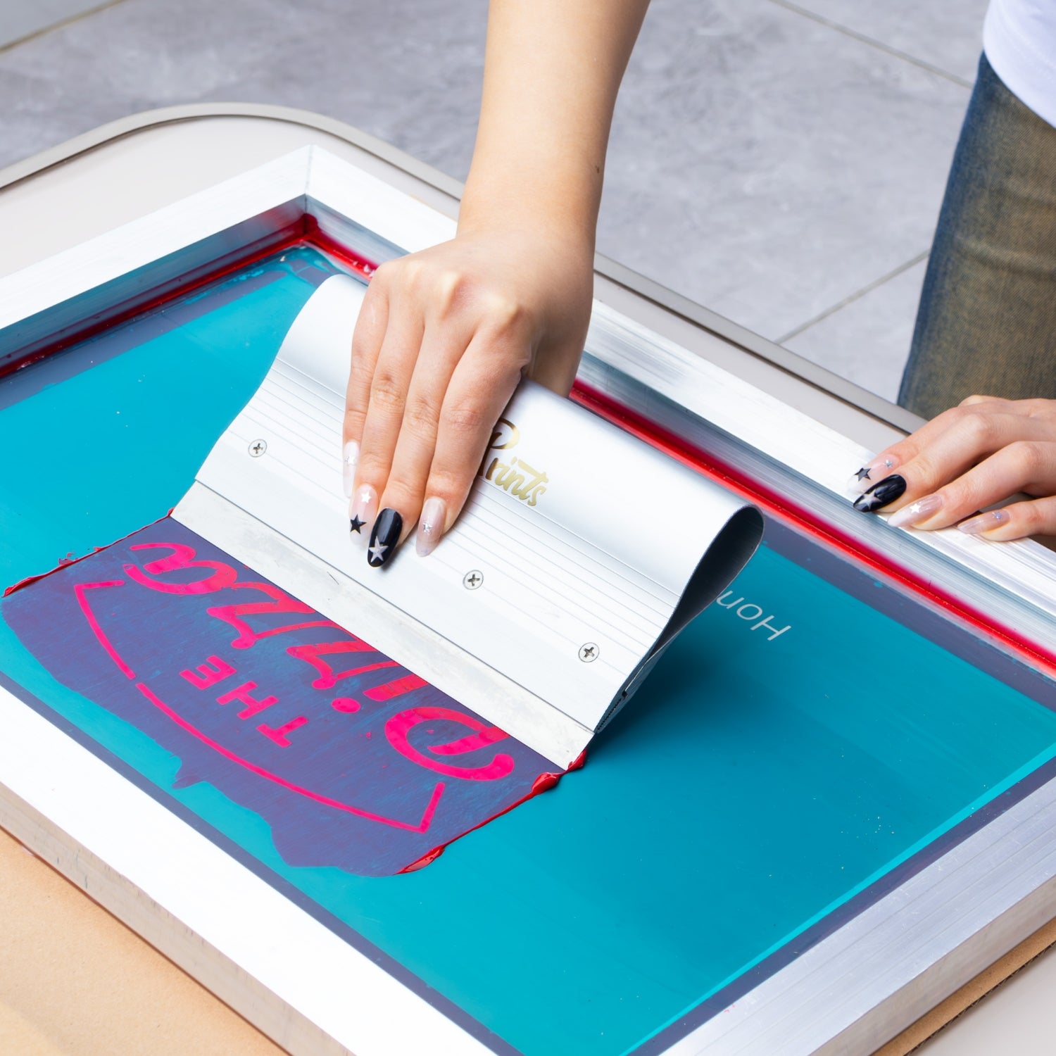 Screen Printing Ink Scraper-Aluminum Grip & Stainless Steel Blade5