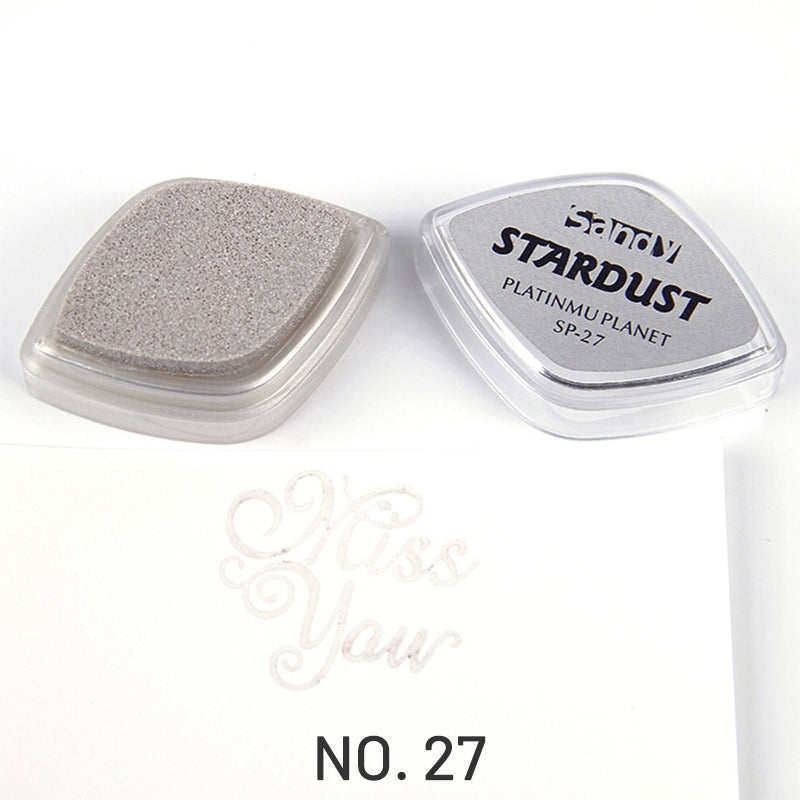 Shiny Pearlescent Color Eye Finger Painting Ink Pad27