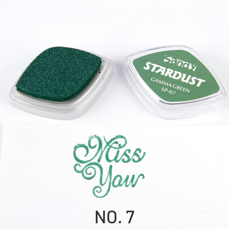 Shiny Pearlescent Color Eye Finger Painting Ink Pad7