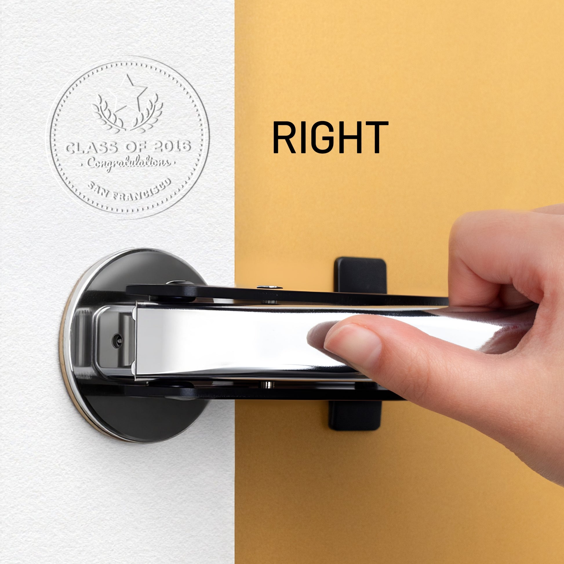 Stamprints Custom embosser orientation RIGHT