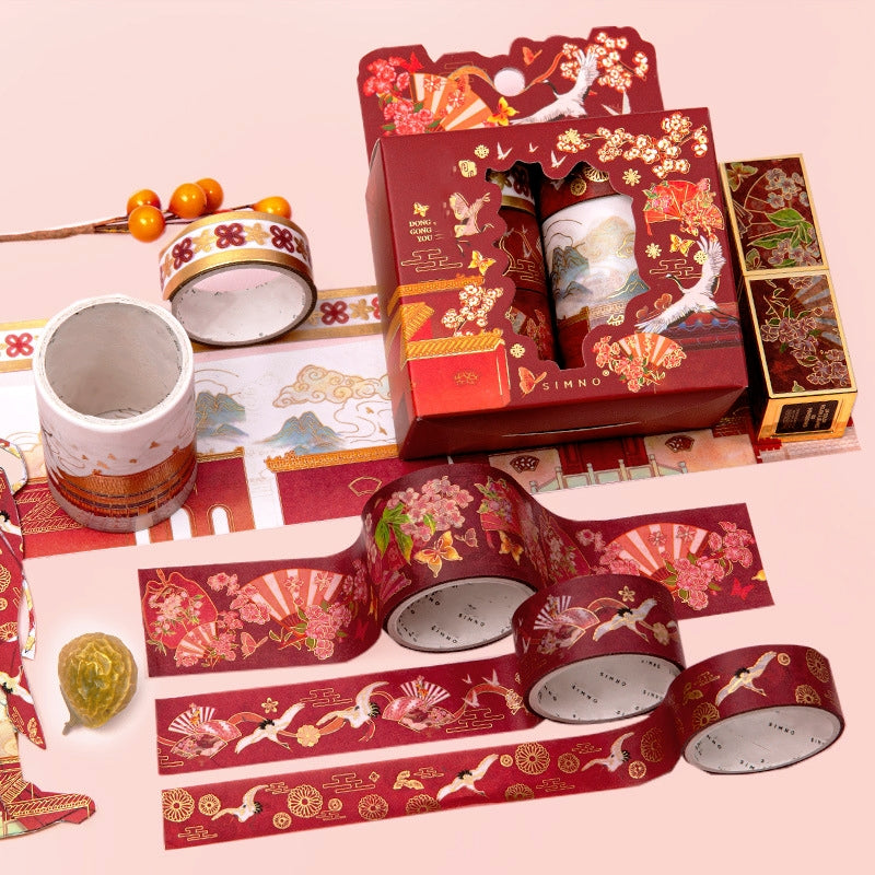 A Dream of Splendor Traditional Chinese Style Decorative Tape Set b5