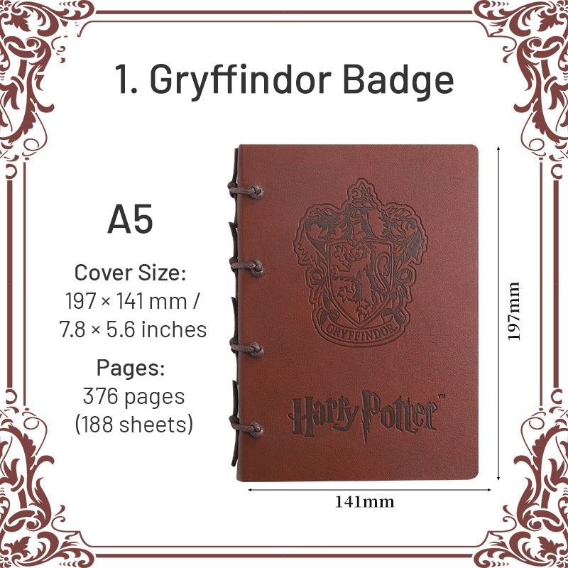 Harry Potter A5-Gryffindor-HP Wizard Magic Badge Castle Notebook1