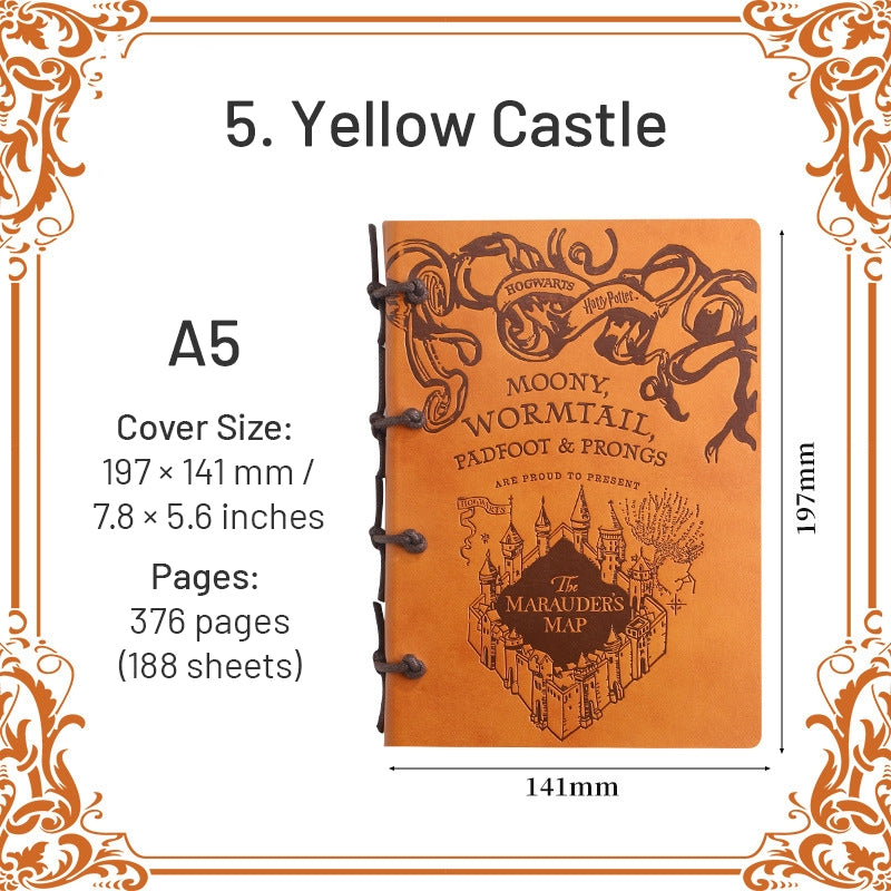 Harry Potter A5-Hufflepuff-HP Wizard Magic Badge Castle Notebook15