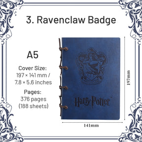 Harry Potter A5-Ravenclaw-HP Wizard Magic Badge Castle Notebook5