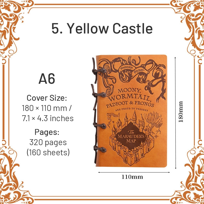 Harry Potter A6-Hufflepuff-HP Wizard Magic Badge Castle Notebook16
