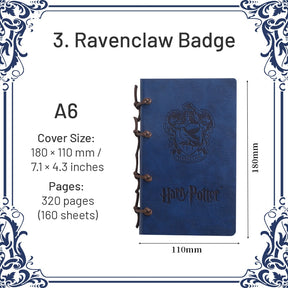 Harry Potter A6-Ravenclaw-HP Wizard Magic Badge Castle Notebook6