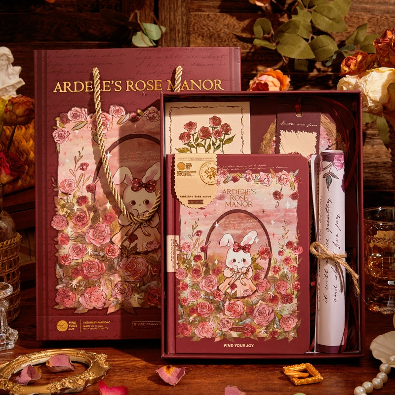 Adele's Rose Manor Journal Gift Set | Luxurious Journaling Experience