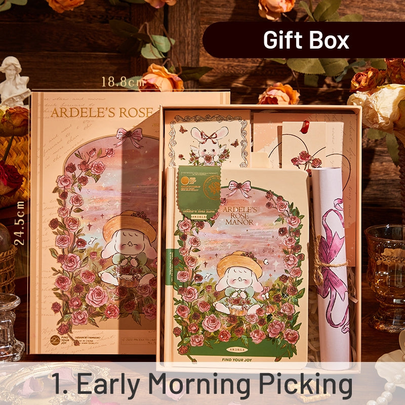 Rabbit and Rose Manor Vintage Journal Gift Set | Stamprints