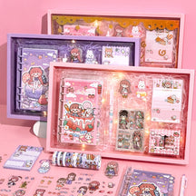 Adorable Girl's Transparent Gift Box Set a