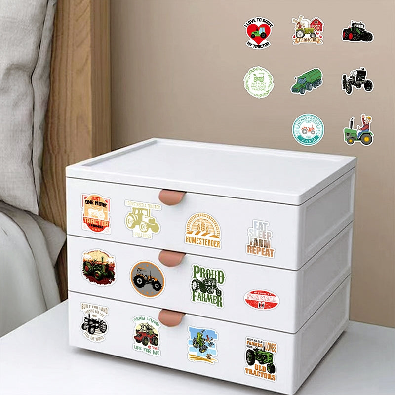 Agricultural Tractor Vinyl Sticker b