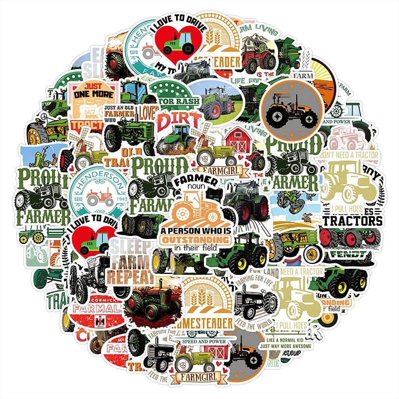 Agricultural Tractor Vinyl Sticker b3