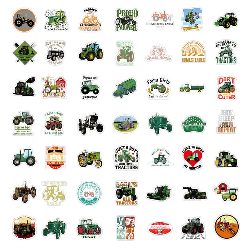 Agricultural Tractor Vinyl Sticker c
