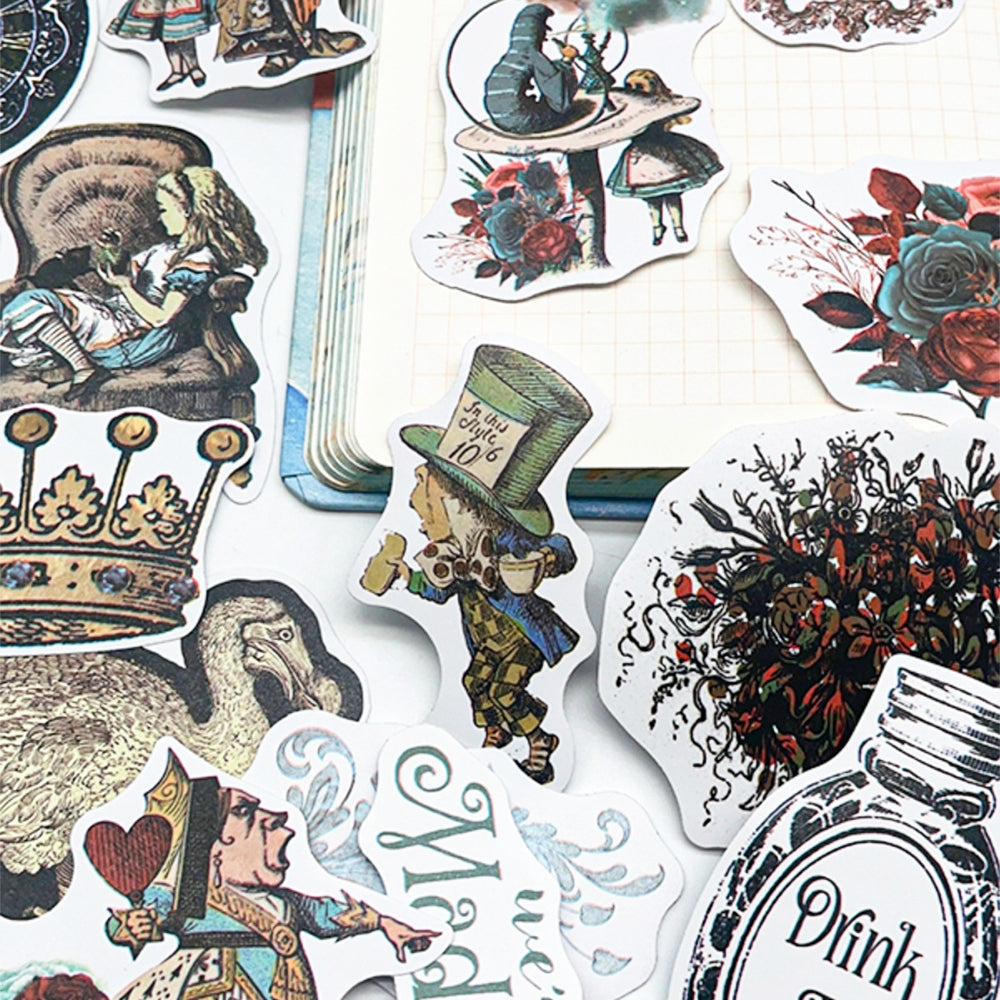 Alice In Wonderland Creative Retro Weird Stickers 1
