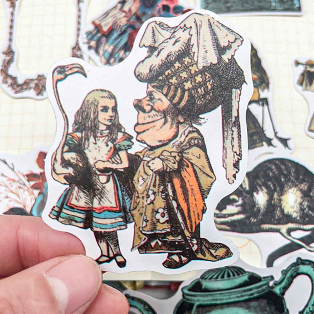 Alice In Wonderland Creative Retro Weird Stickers 2